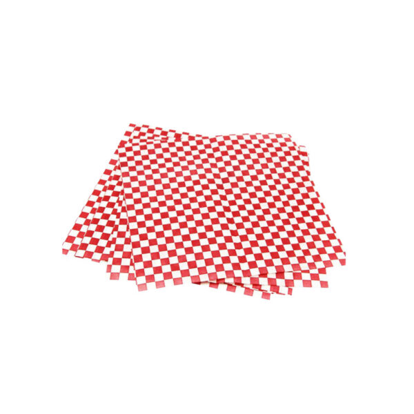 PAPEL CUADRICULADO ROJO BLANCO